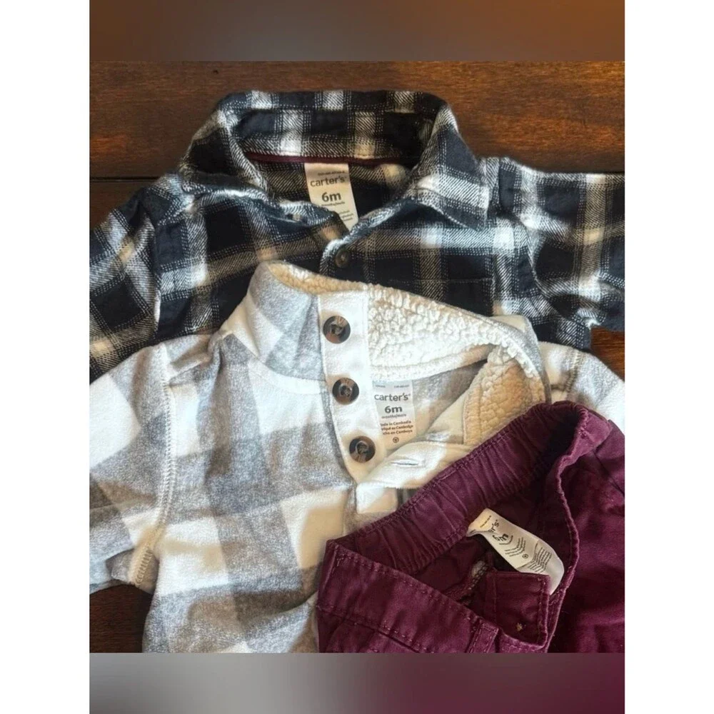 Baby Boy Clothes Bundle 6M Carter’s 🚗🐢☀️🍂